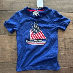 NWT!! Adventure360 Blue Short Sleeve Tee with stitched Graphic